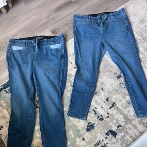 2 pair torrid size 18s premium stretch bombshell skinny jeans